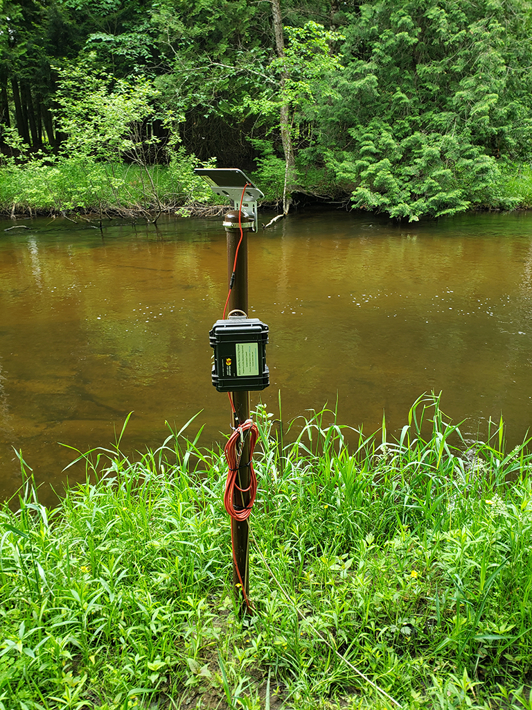 river monitor in place